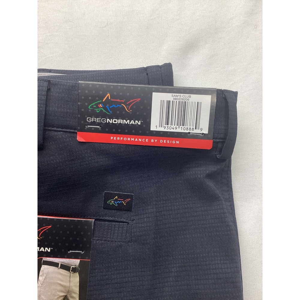 Greg Norman Mens Navy Blue Performance Golf Shorts Size 40 NWT Stretch Moisture - Picture 4 of 6
